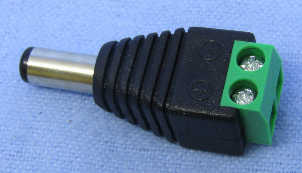 2.1mm Plug to Solderless Terminal 5 Pack, 48-1290