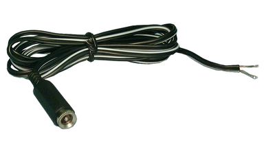 2.1mm DC JACK, Power Cord, 6Ft, 22 awg, 48-257