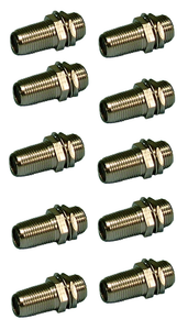 F-81 “F” Female to Female Connector (10 pack), 48-860