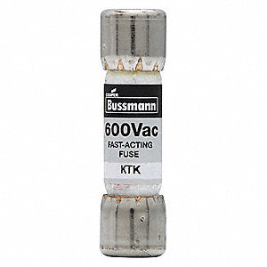 KTK-15  15A 600Vac Fast Acting Fuse,13/32” x 1 1/2”