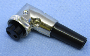 R/A 2 Pin In-Line Female Mobile Connector, 61-612