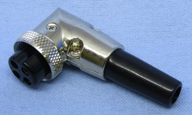 R/A 4 Pin In-Line Female Mobile Connector, 61-614