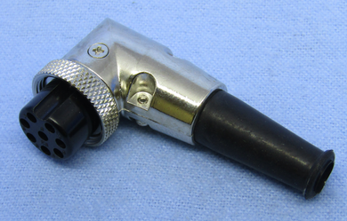R/A 8 Pin In-Line Female Mobile Connector, 61-618