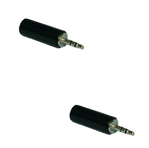 2.5mm Sub-mini stereo Phone Plug (2) pk, 666PP
