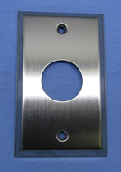SS Wall Plate w/32mm Hole, 70-7430