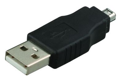 USB A MALE-MINI USB 4PIN MALE, 70-8009