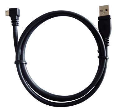6' USB A Male to R/A Micro USB B Male Cable (Power/Signal), 70-8066