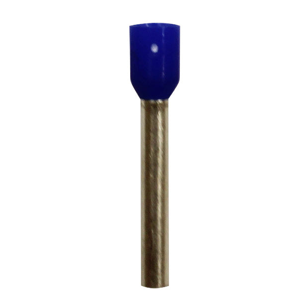 Wire Ferrule, Blue, AWG 14, 18 mm Barrel, 100 per Bag