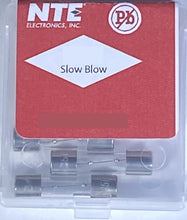 Load image into Gallery viewer, 500mA 250V 5mmX20mm SlowBlow Glass Fuse 5 pk
