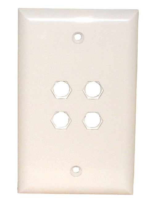 Std. Wall Plate-4 Hole Quick Fit, 75-4114