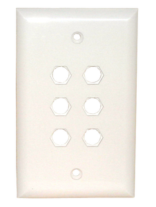 Std. Wall Plate-6 Hole Quick Fit, 75-4116