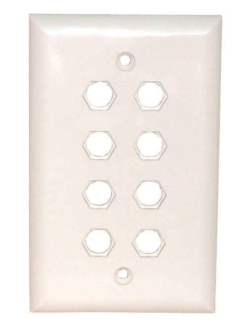 Std. Wall Plate-8 Hole Quick Fit, 75-4118