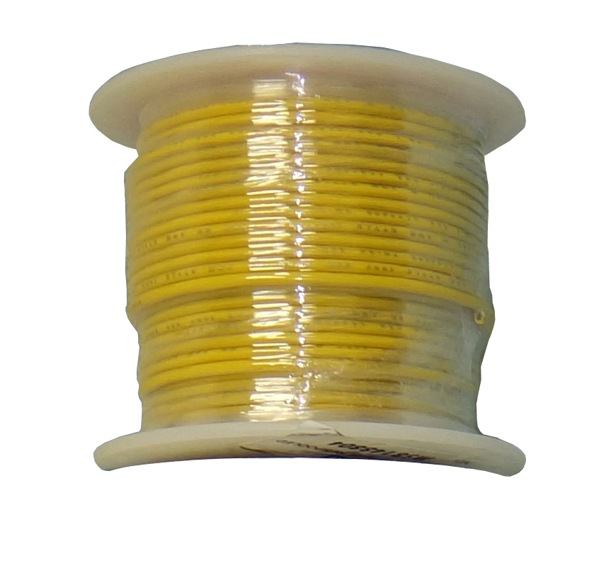 STRANDED COPPER-16 AWG-25'-YELLOW, 78-21614