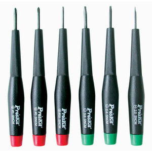 Precision Screwdriver Set - 6 Pc. Flat/Phillips