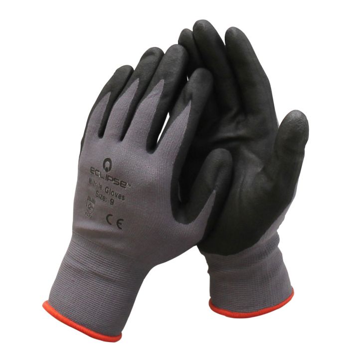 Nitrile Coated Work Gloves (XLarge, Size 10)