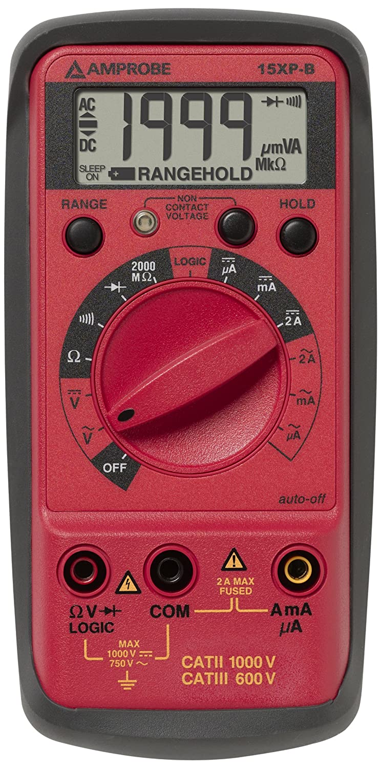 Amprobe 15XP-B Digital Multimeter VolTect™, Non-Contact Voltage Detection
