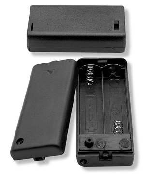 Battery Holder 2 X AA Cells With Cover & Switch, BH3211