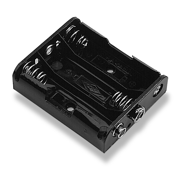 Battery Holder 3 X AA Cells With Standard Snap, BH331