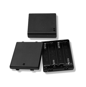 Battery Holder 4 X AA Cells With Cover & Switch, BH3411