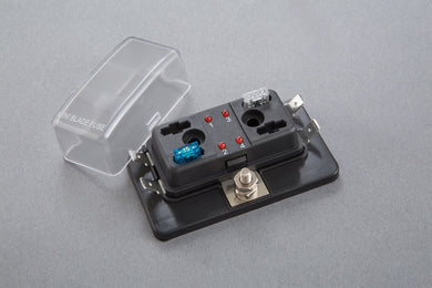 4 SLOT FUSE BLOCK W COVER AND LED, BLM-I-304