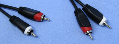 Audio Stereo Jumper Cable, (2) RCA (M) / (2) RCA (M) 18