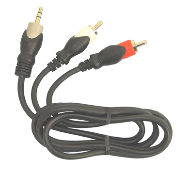 3.5Mm Stereo Male To (2) RCA Male-3', CA44