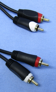 Stereo Audio Cable Dual RCA Plugs / (2) RCA Plugs 6' GOLD, CAG36