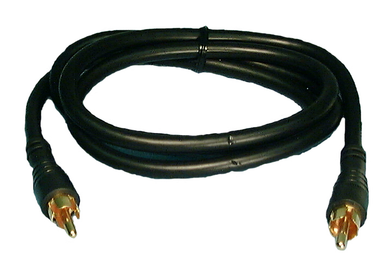 RG59 Cable RCA (M) / (M) Gold Conn. 6', CBFG25