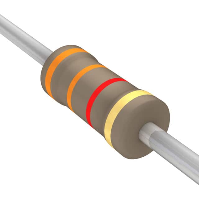 3.3K OHM 1/2 watt 5% Carbon Film Resistor 200 pk, 3.3KH-2C