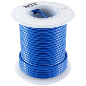 25’ Hook-Up Wire 20 Awg, Stranded, Blue, WH20-06-25