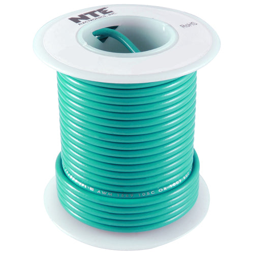 100’ Hook-Up Wire 26 Awg, Stranded,   Green, WH26-05-100