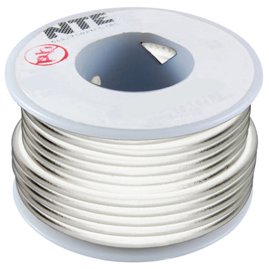 100’ Hook-Up Wire, 14 Awg, Stranded, White, WH614-09-100
