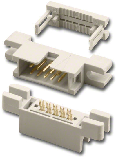 IDM-10E -  10 Pos. Male IDC Connector  W / Ears