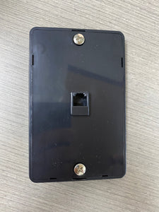 Wall Phone Jack-Black-4 Cond.