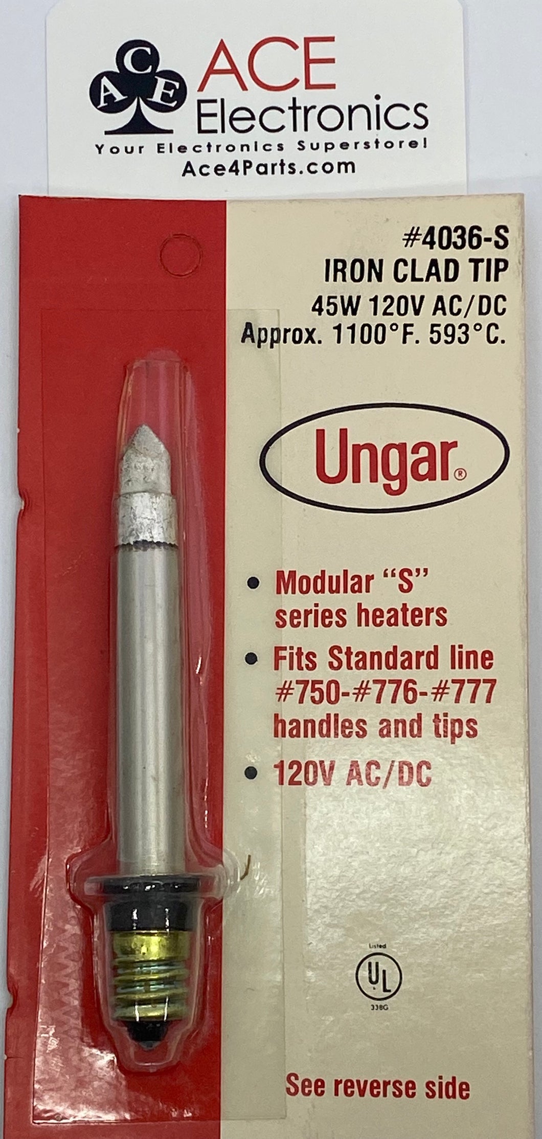 4036-S - UNGAR 45 WATT Heating Element with Iron Clad Tip