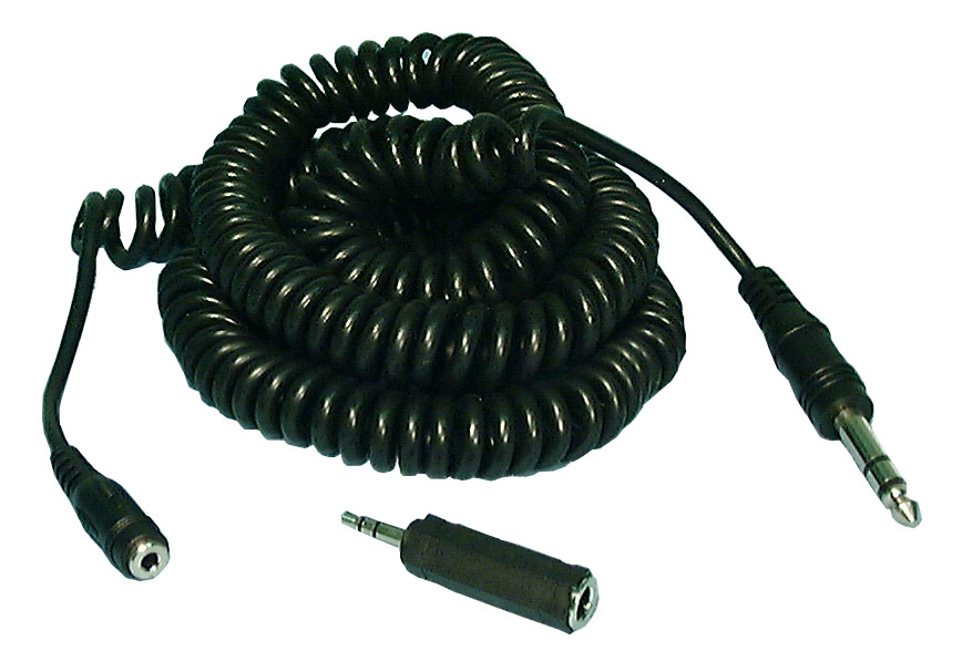  25 Ft Retractable Universal Stereo Ext Cable 1/4