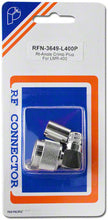Load image into Gallery viewer, RFN-3649-L400P - N male right angle crimp for LMR-400
