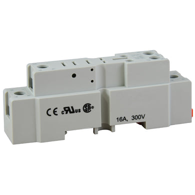 Relay Socket for SPDT R11 Series, DIN rail Mount, RLY9207