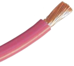 4 GA BATTERY CABLE RED, 25 Ft