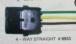 4 pos male Weather-Pak connector -10” 16 Awg - 9933P