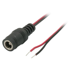 3ft 22AWG DC Female Jack to Open Wire Adapter Cable, ID 2.1mm OD 5.5mm - VB870-DC-S-36