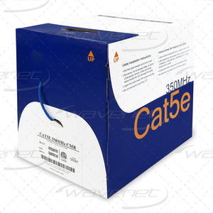 6E04URBL4N - 1000' Network Cable Unshielded Twisted Pairs (UTP) - CMR Rated CAT6 - Pull Box - Blue