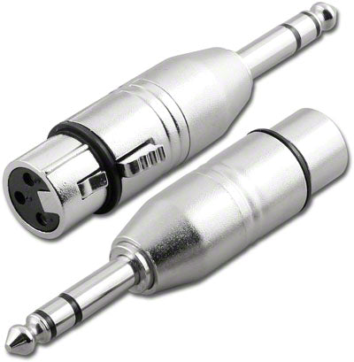 XAD-3F63M-P - XLR 3 pin female to 1/4 inch stereo male adaptor