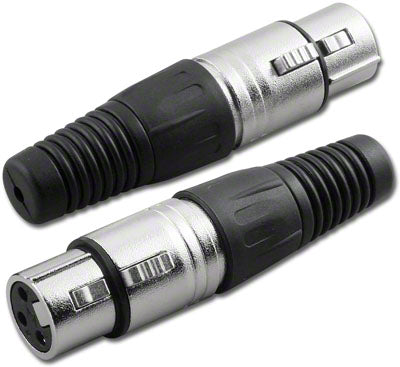 XCF-3S-P - XLR 3 pin female mic connector with plastic strain relief