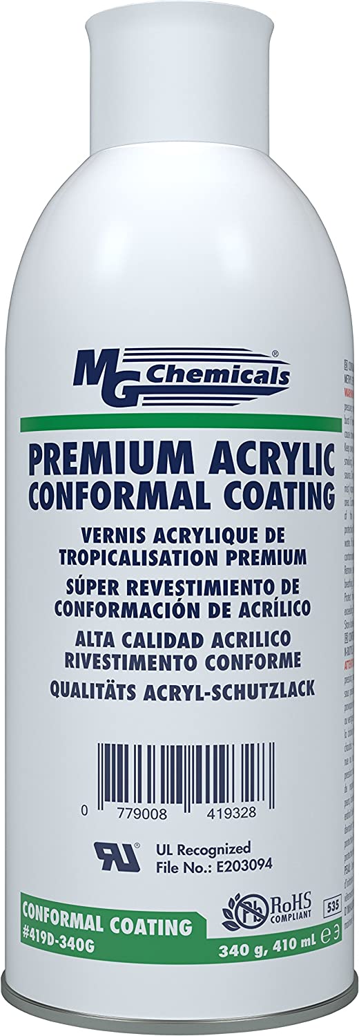 MG Chemicals 419E Acryl Schutzlack, Transparent, Aerosol, 420 ml MG Chemicals 419E Acryl Schutzlack, Transparent, Aerosol, 420 ml