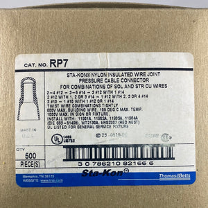 RP7 - T&B -  NYLON INSULATED WIRE JOINT 3No14 - 4No12  500 pack