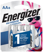 Load image into Gallery viewer, AA-ENERGIZER Ultimate Lithium Batteries 8 pack, L91BP-8
