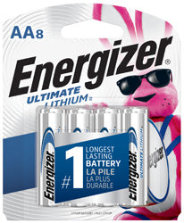 AA-ENERGIZER Ultimate Lithium Batteries 8 pack, L91BP-8