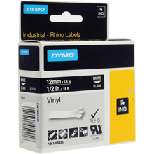 Load image into Gallery viewer, DYMO 1/2 Inch Black on White Label Refill -1805435
