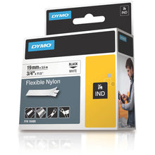 Load image into Gallery viewer, DYMO 3/4 inch White Flex Nylon Label Refill -18489
